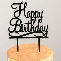 Топпер на торт "Happy Birthday"