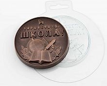 Пластиковая форма для шоколада "Здравствуй, школа"