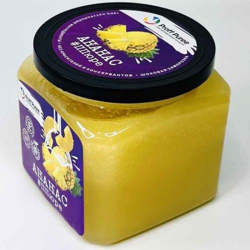 Пюре замороженное Ананас Proff Puree, 500г фото 2