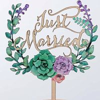 Топпер "JUST married" дерево