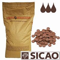 Шоколад Сикао Sicao (Chocovic Mateo) Молочный, (Россия, г.Чехов), упаковка 20кг